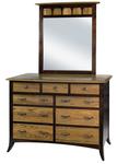 Christy Nine Drawer Dresser with Optional Mirror