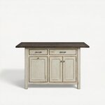 Northwood Mission 48" Solid Wood Kitchen Island With Three Doors