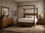 Amish Lavina Shaker Canopy Four Piece Bedroom Set
