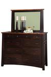 Amish American Made Rockhampton Dresser with Optional Mirror