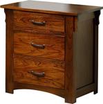 American Made Darwin Mission Three Drawer Nightstand