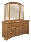 Empire 70" Dresser with Doors and Optional Mirror