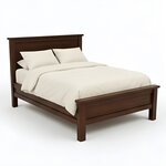 Amish Cabin Creek Solid Wood Panel Bed Frame