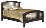 American Made Nadine Bed with Arched Footboard