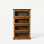 Amish Sheffield Barrister Bookcase with Glass Doors