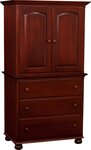 Solid Wood Luellen Armoire with Bun Feet
