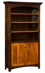 Oakwood 72" Bookcase with Doors
