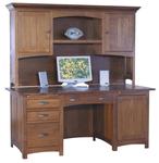 Oakwood Computer Desk with Optional Hutch