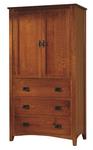 Amish Antique Mission Estates Armoire