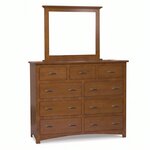 Amish Siesta Mission Tall Dresser with Optional Mirror