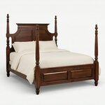 Amish American Made Malune Four Poster Bed