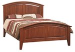 Perlane Hardwood Arched Panel Bed