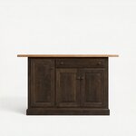 Amish Bay Traditions 48 Solid Wood Kitchen Island with Drawer Options