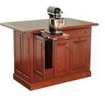 Traditional Raised Panel Island with Two Drawers and Three Doors