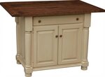 Amish Solid Wood Rosemary French Farmhouse 38" Kitchen Island