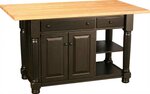 Amish Solid Wood Rosemary French Farmhouse Kitchen Island