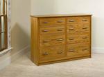 Mission Eight Drawer Dresser with Optional Mirror