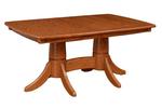 Custom Hardwood Pedestal Dining Table