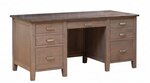 Amish Handcrafted Brilliance 66" Hardwood Executive Desk