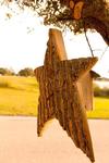 Amish Bark Wood Star Bird House