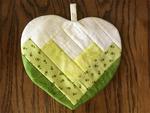 Hot Pad Quilted Heart Pattern