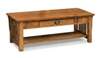 Amish Handcrafted Winthrop Mission Rectangular Coffee Table