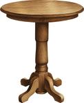 Valley View Round Single Pedestal Pub Table