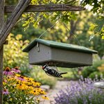 Amish Made Poly Small Upside Down Suet Bird Feeder
