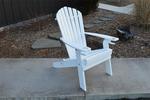 Amish Poly Folding Adirondack Chair with Two Built-In Cupholders