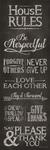 American Made House Rules Inspirational Plaque