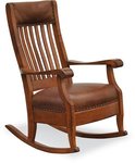 Amish Pokiok Heirloom Quality Upholstered Rocker