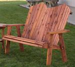 Red Cedar Outdoor 48" Adirondack Bench