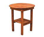 Red Cedar Wood Round Side Table