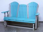 Seaside 5 Foot Poly Adirondack Glider Loveseat