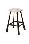 Painted Baseball Barstool