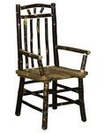 Rustic Hickory Log Spindle Back Armchair