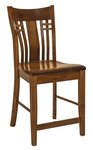 Amish Mountain Creek Mission Solid Wood Counter and Bar Stool