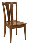 Amish V-Back Solid Wood Dining Chair