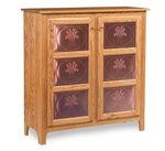 Amish 43" Classic Pie Safe Cabinet - Double Doors