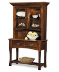 Amish Alta Vista Stepback Cupboard Cabinet