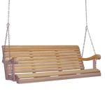 Yellow Pine Wood Outdoor 5 Foot Grandpa Swing