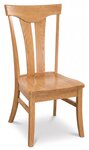 Amish Alton Contemporary Dining Chair with Optional Live Edge Top