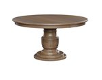 Amish Handcrafted Solid Wood Grafton Single Pedestal Dining Table