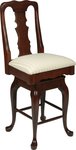 Queen Anne 24" Swivel Bar Stool