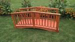 Cedar Wood Baluster Garden Bridge