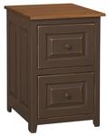 Pine Regular 2-Drawer File Cabinet - Maple Top
