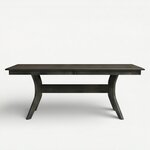 Amish Solid Wood Barcelona Trestle Dining Table