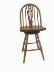 Slot Fiddle Swivel Barstool