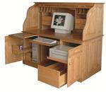 64" Deluxe Computer Rolltop Desk