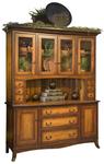 Amish Apprentice  64" Buffet With Hutch Top